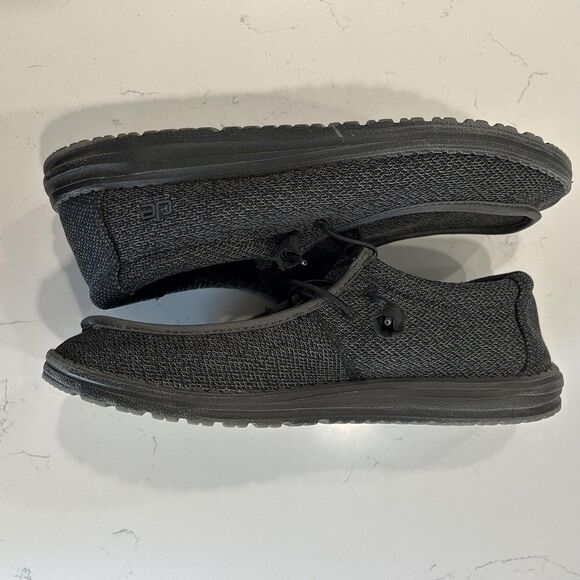 Hey Dude Wally Sox Micro Shoes Mens Size 12 black Gray Slip-On Loafers EU 45 - Picture 11 of 13